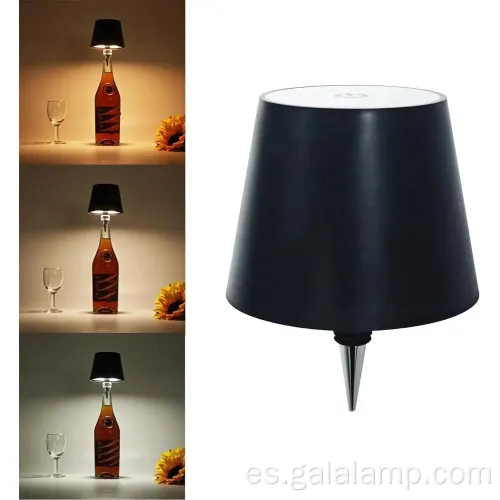 Lámpara de botella de vino LED de control táctil moderno